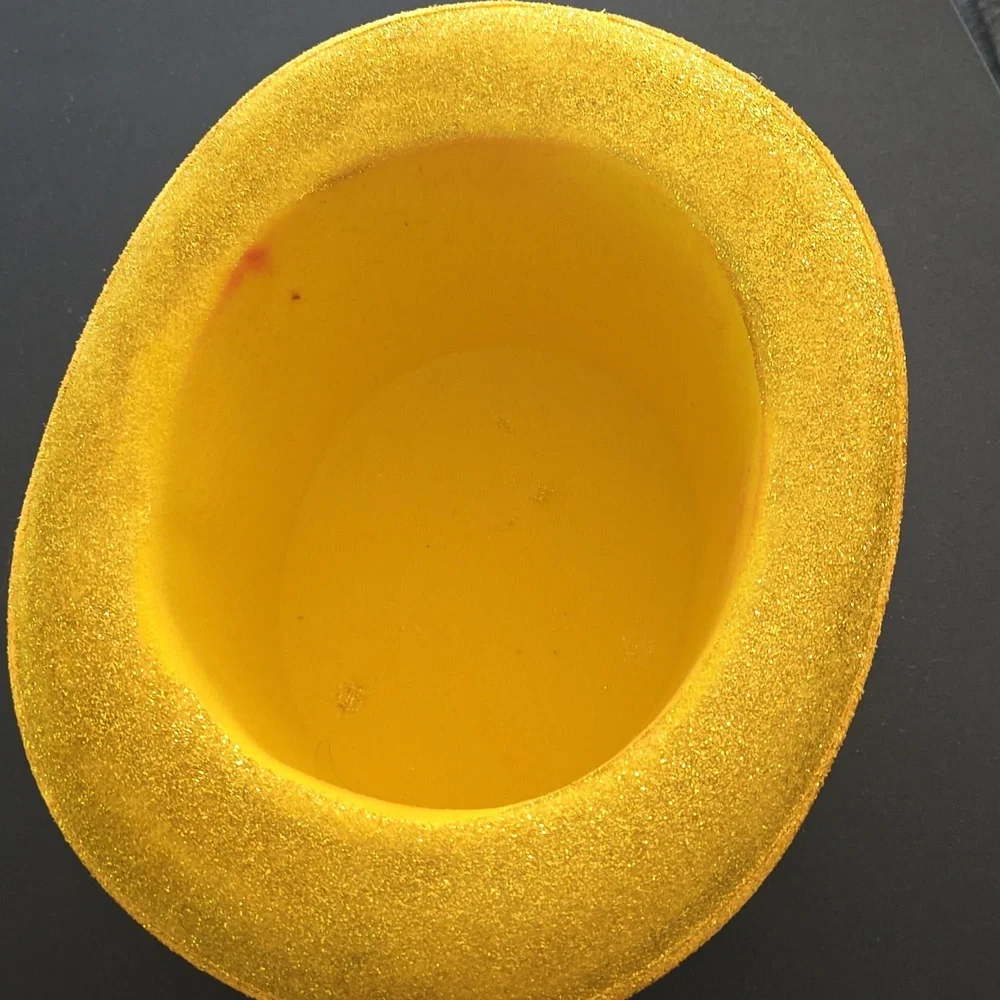 Sparkling Gold Top Hat Party Hat Used Once - Picture 4 of 5